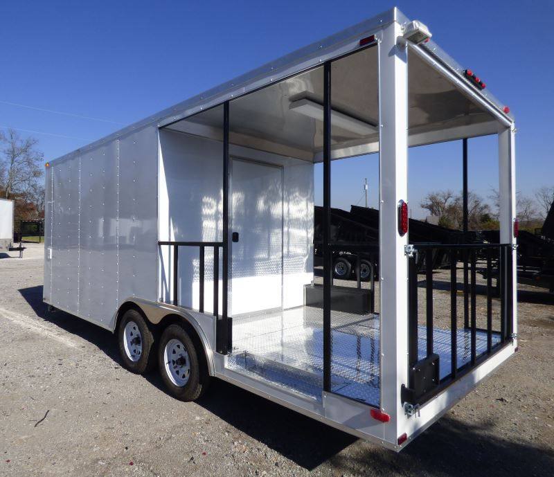 1459-concession-trailer-white-8.5-x-20-bbq-smoker-event-catering-trailer-11.jpg Concession Trailer White 8.5' x 20' BBQ Smoker Event Catering Trailer