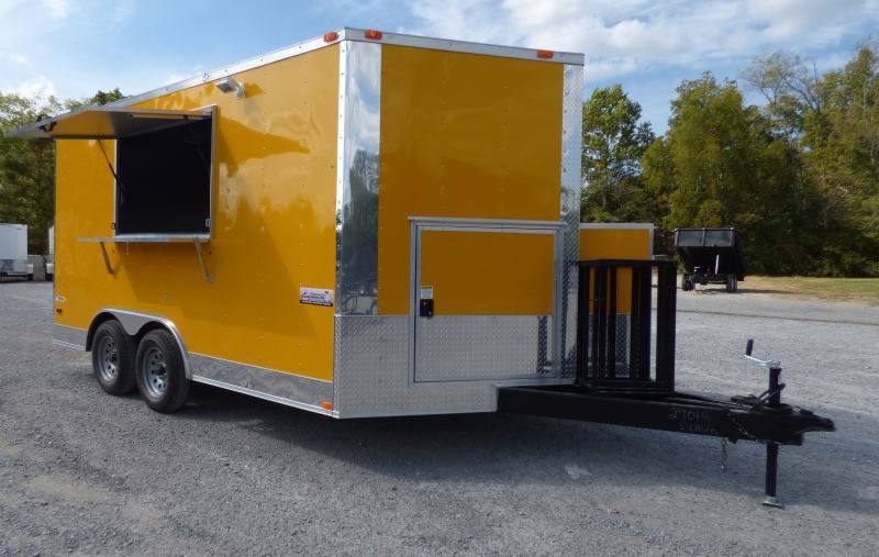 Concession Trailer Yellow 8.5'x 14' Food Vending Event Catering