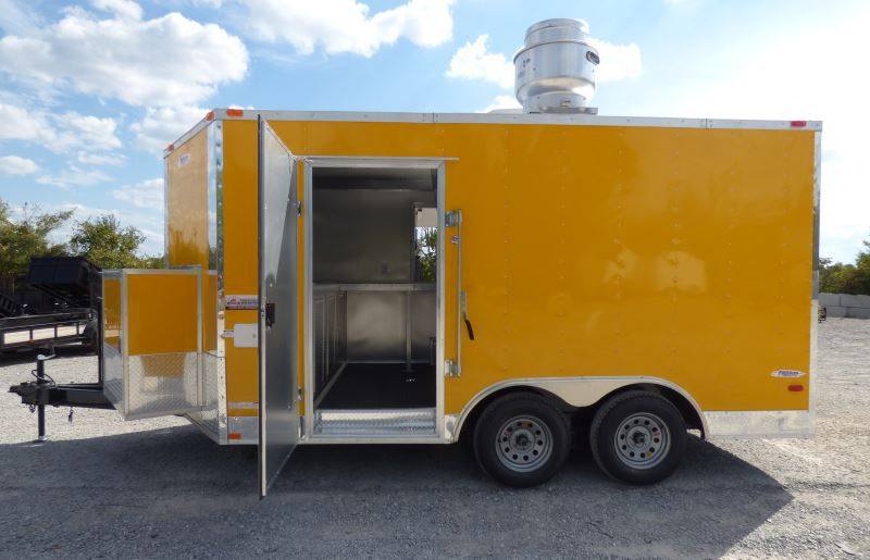 Concession Trailer Yellow 8.5'x 14' Food Vending Event Catering