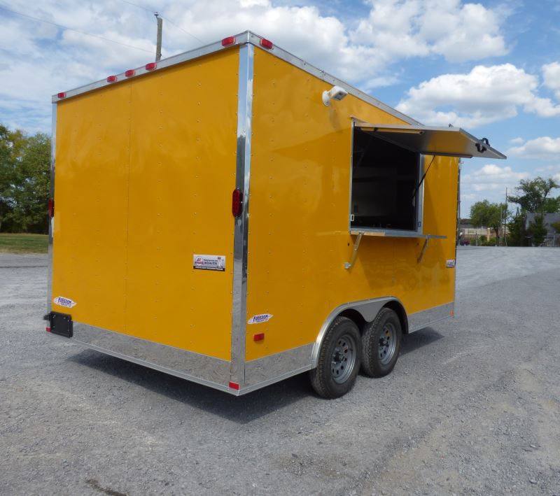 Concession Trailer Yellow 8.5'x 14' Food Vending Event Catering
