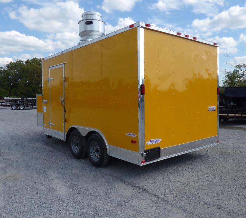 Concession Trailer Yellow 8.5'x 14' Food Vending Event Catering