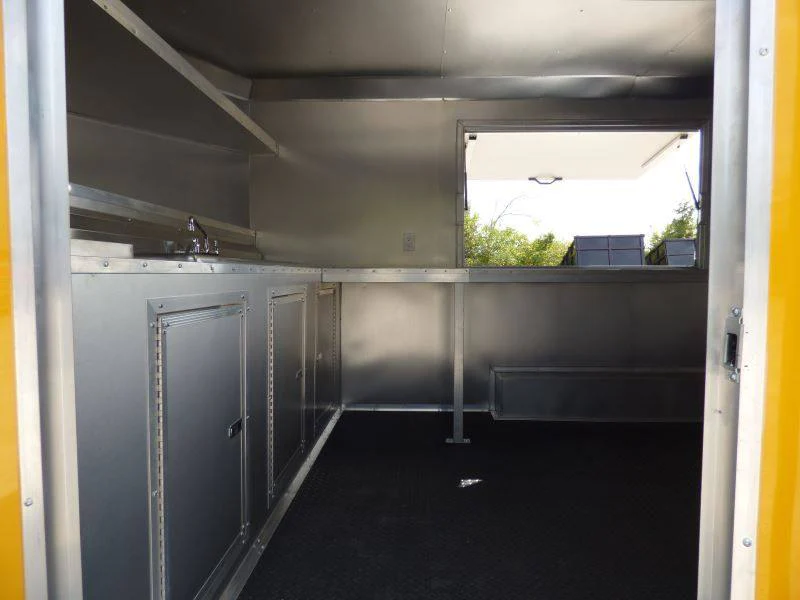 Concession Trailer Yellow 8.5'x 14' Food Vending Event Catering