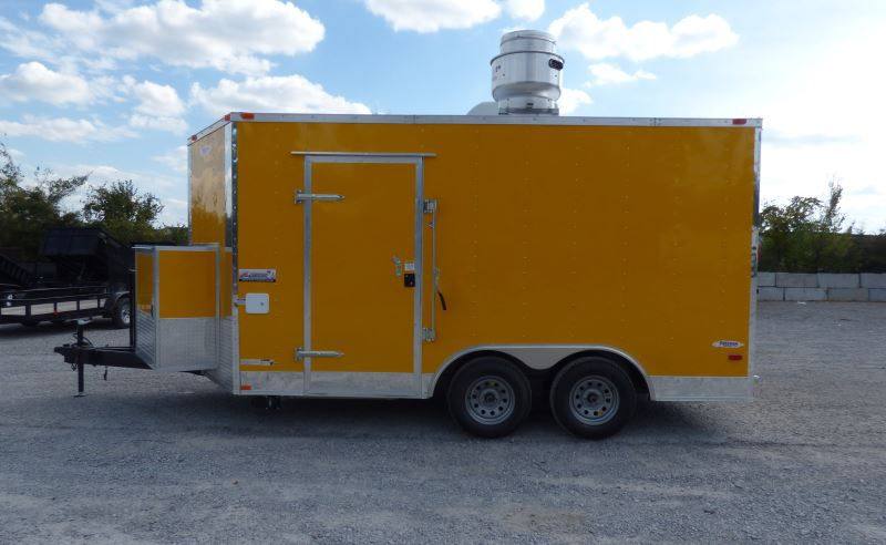 Concession Trailer Yellow 8.5'x 14' Food Vending Event Catering