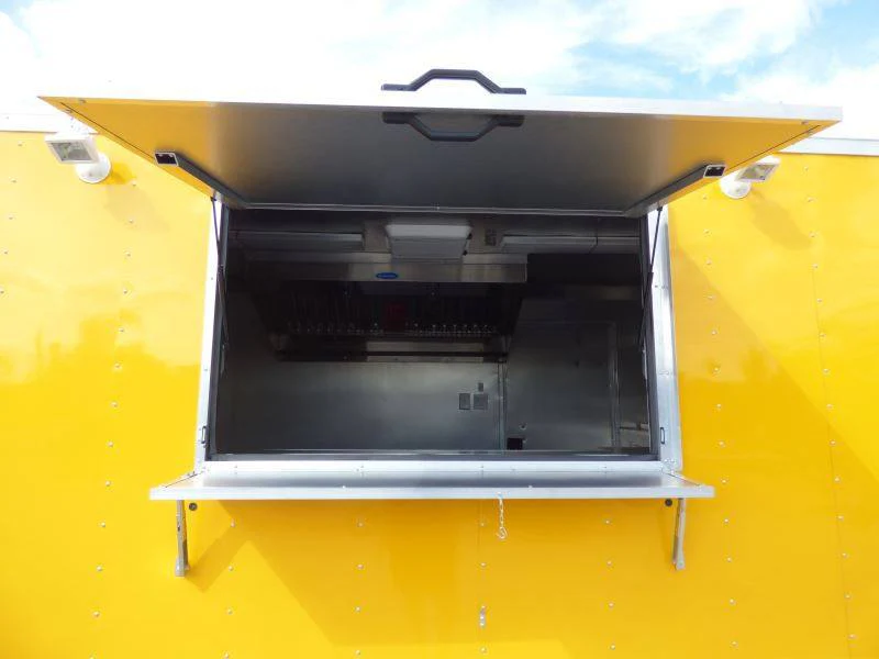 Concession Trailer Yellow 8.5'x 14' Food Vending Event Catering