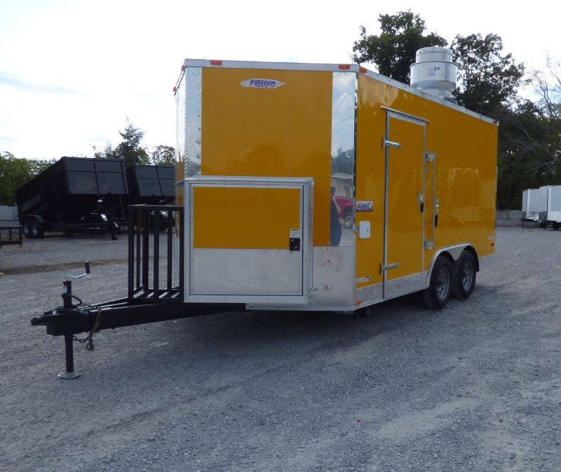 Concession Trailer Yellow 8.5'x 14' Food Vending Event Catering