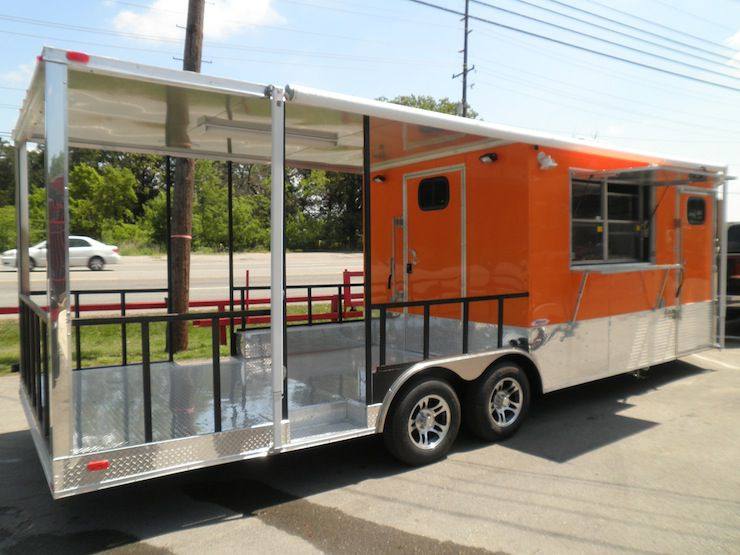 1462-concession-trailers-8.5-x24-orange-bbq-smoker-vending-catering-trailer-15.jpg Concession Trailers 8.5'x24' Orange - BBQ Smoker Vending Catering Trailer