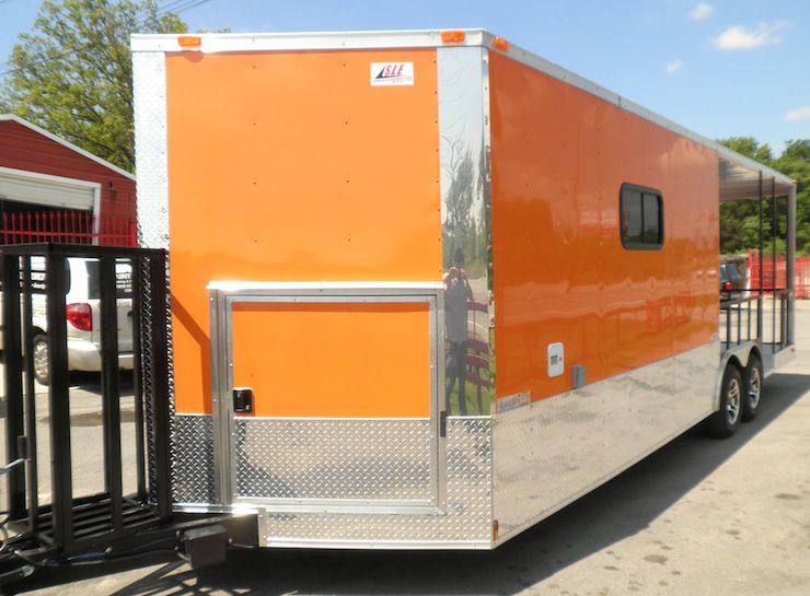 1462-concession-trailers-8.5-x24-orange-bbq-smoker-vending-catering-trailer-21.jpg Concession Trailers 8.5'x24' Orange - BBQ Smoker Vending Catering Trailer