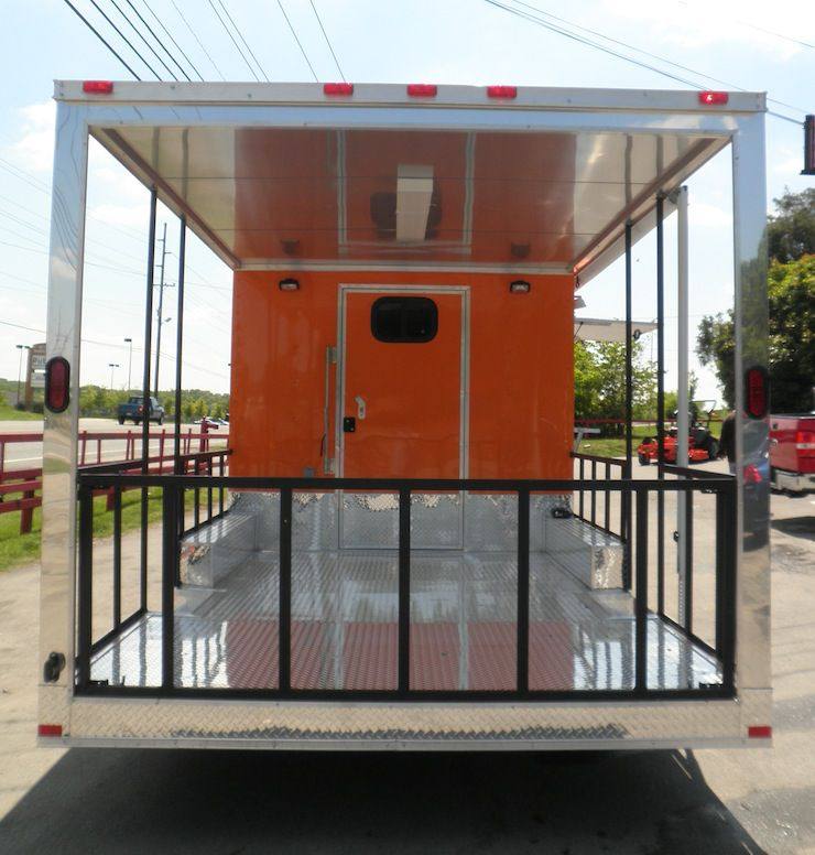 1462-concession-trailers-8.5-x24-orange-bbq-smoker-vending-catering-trailer-4.jpg Concession Trailers 8.5'x24' Orange - BBQ Smoker Vending Catering Trailer