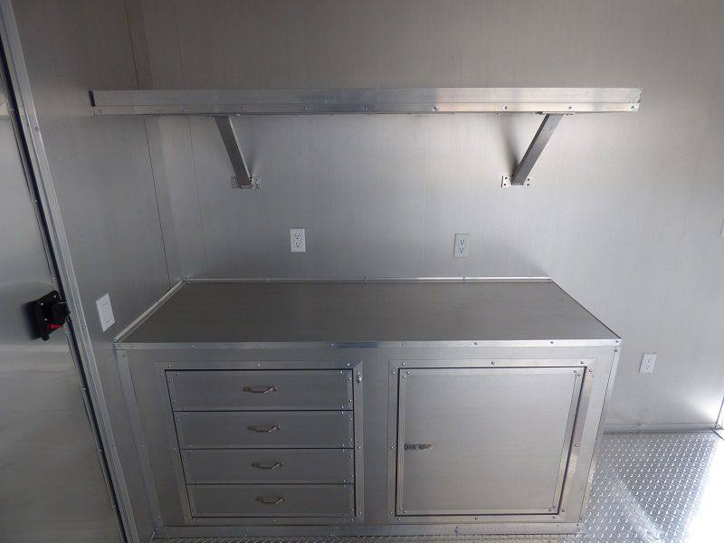 1463-concession-trailers-8.5-x24-red-bbq-food-catering-with-restroom-19.jpg Concession Trailers 8.5'x24' Red BBQ Food Catering With Restroom