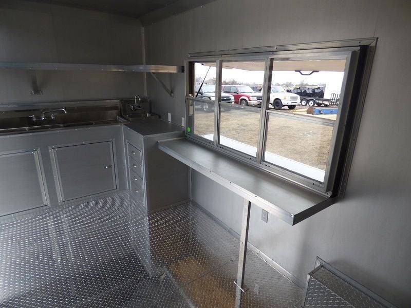 1463-concession-trailers-8.5-x24-red-bbq-food-catering-with-restroom-31.jpg Concession Trailers 8.5'x24' Red BBQ Food Catering With Restroom