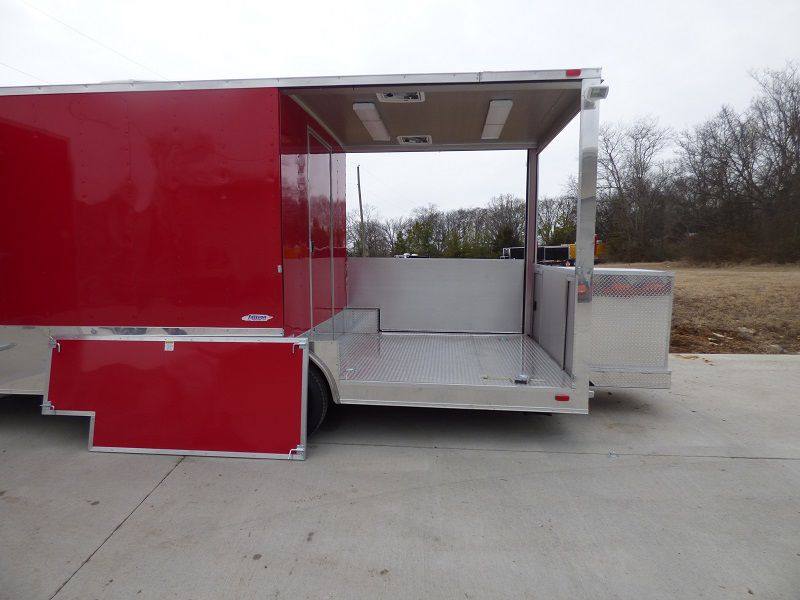 1463-concession-trailers-8.5-x24-red-bbq-food-catering-with-restroom-38.jpg Concession Trailers 8.5'x24' Red BBQ Food Catering With Restroom