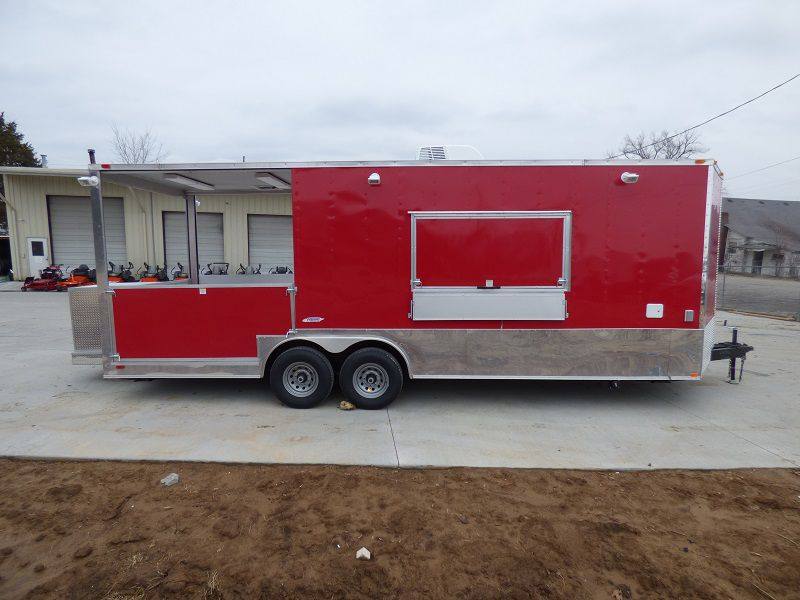 1463-concession-trailers-8.5-x24-red-bbq-food-catering-with-restroom-8.jpg Concession Trailers 8.5'x24' Red BBQ Food Catering With Restroom