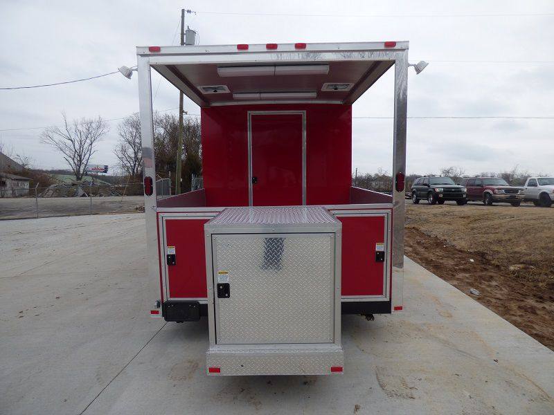 1463-concession-trailers-8.5-x24-red-bbq-food-catering-with-restroom-9.jpg Concession Trailers 8.5'x24' Red BBQ Food Catering With Restroom