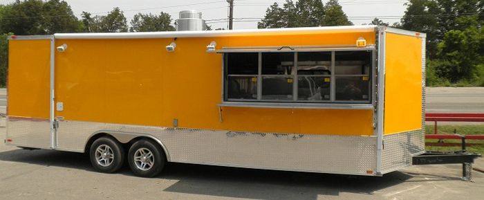 Concession Trailers 8.5'x24' Yellow - Vending Food Catering Event trailer