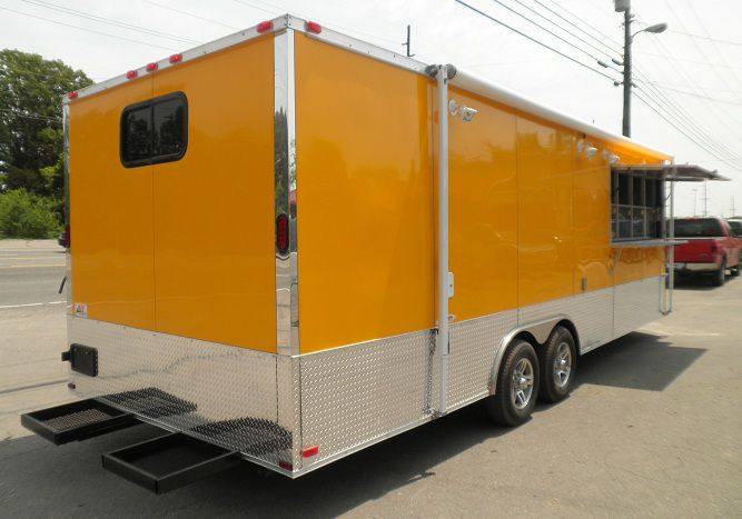 Concession Trailers 8.5'x24' Yellow - Vending Food Catering Event trailer