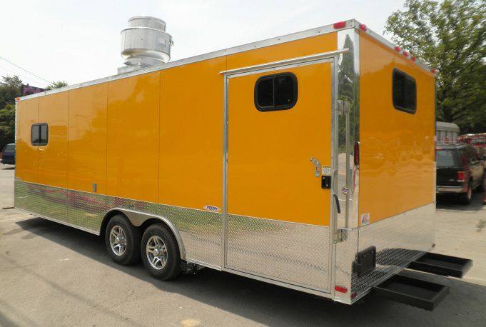 Concession Trailers 8.5'x24' Yellow - Vending Food Catering Event trailer