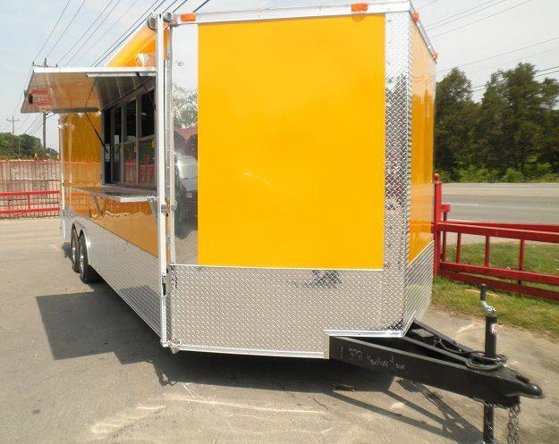 Concession Trailers 8.5'x24' Yellow - Vending Food Catering Event trailer