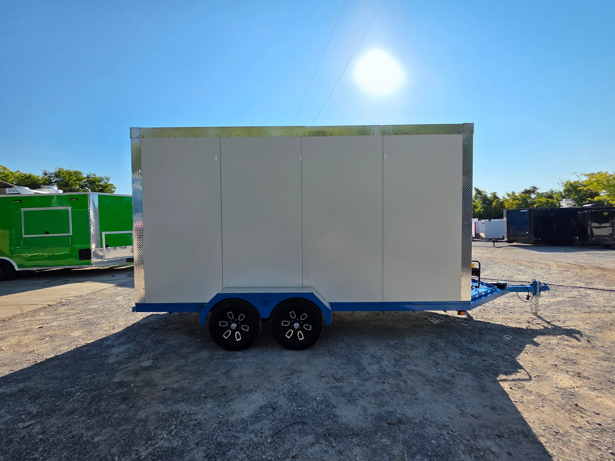 1468-custom-7-x-16-white-refrigerated-cooler-and-freezer-trailer-includes-generator-8.webp Custom 7' X 16' White Refrigerated Cooler and Freezer Trailer (Includes Generator)