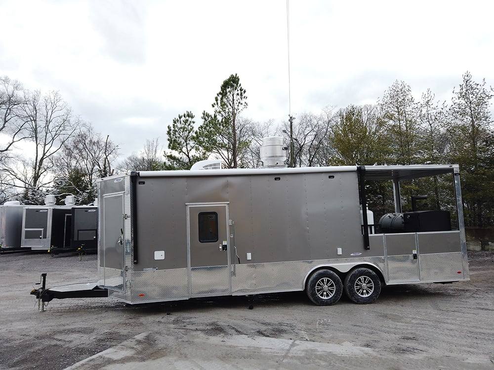 1471-light-pewter-8.5x24-double-i-beam-porch-style-food-concession-trailer-with-appliances-3.jpg Light Pewter 8.5x24' Double I Beam Porch Style Food Concession Trailer with Appliances