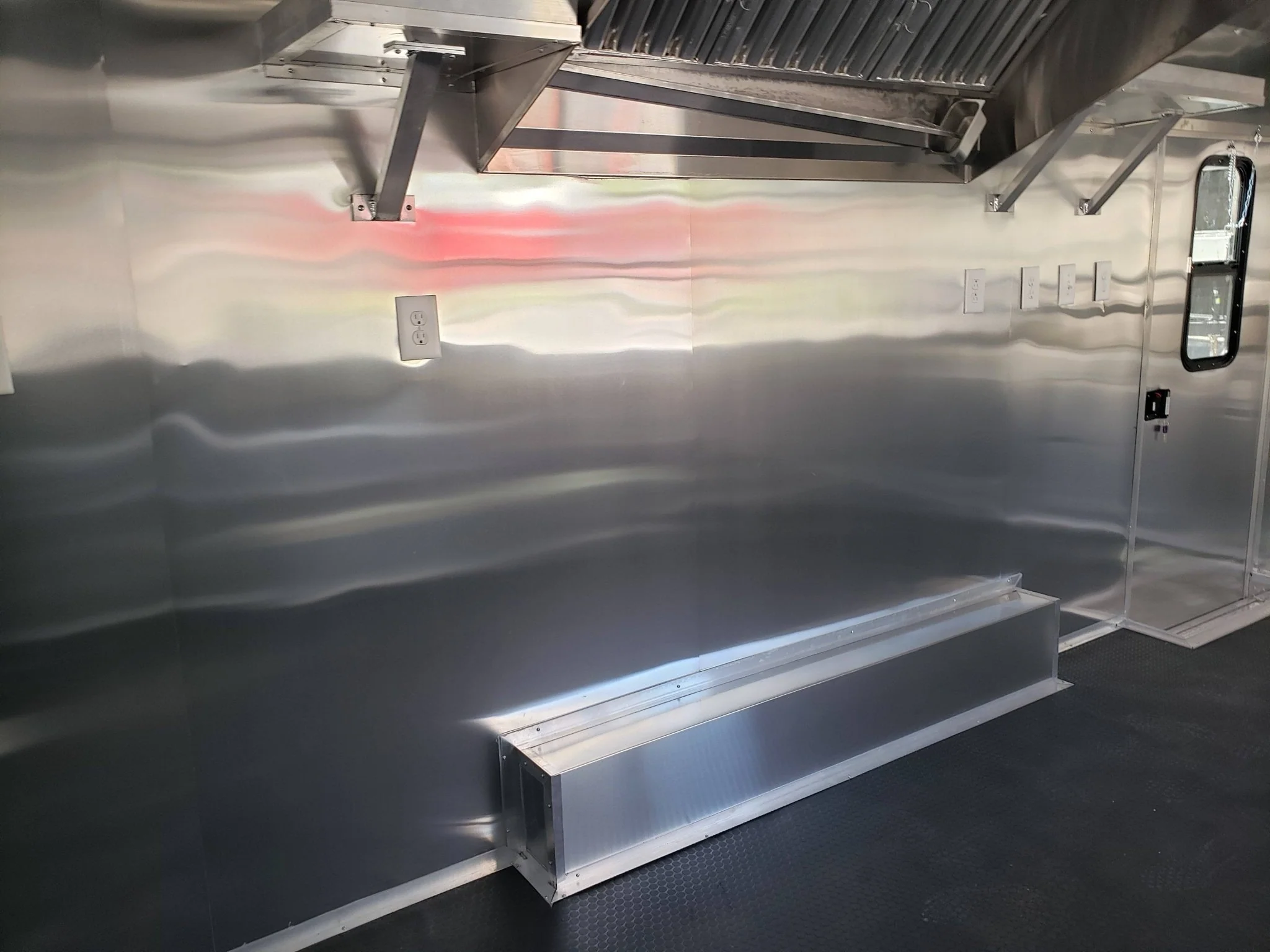 Med Charcoal Grey 8.5' x 18' Food Concession Trailer With Appliances