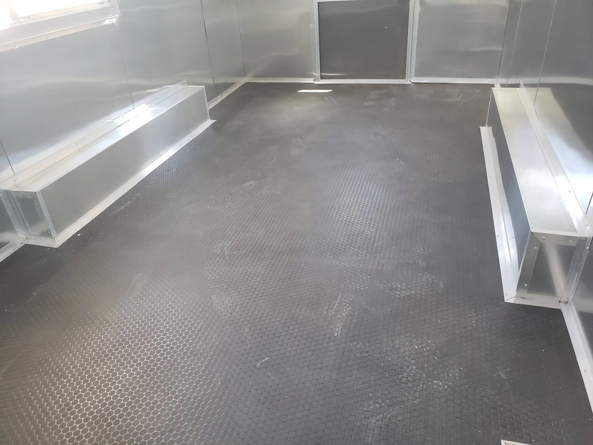 Med Charcoal Grey 8.5' x 18' Food Concession Trailer With Appliances