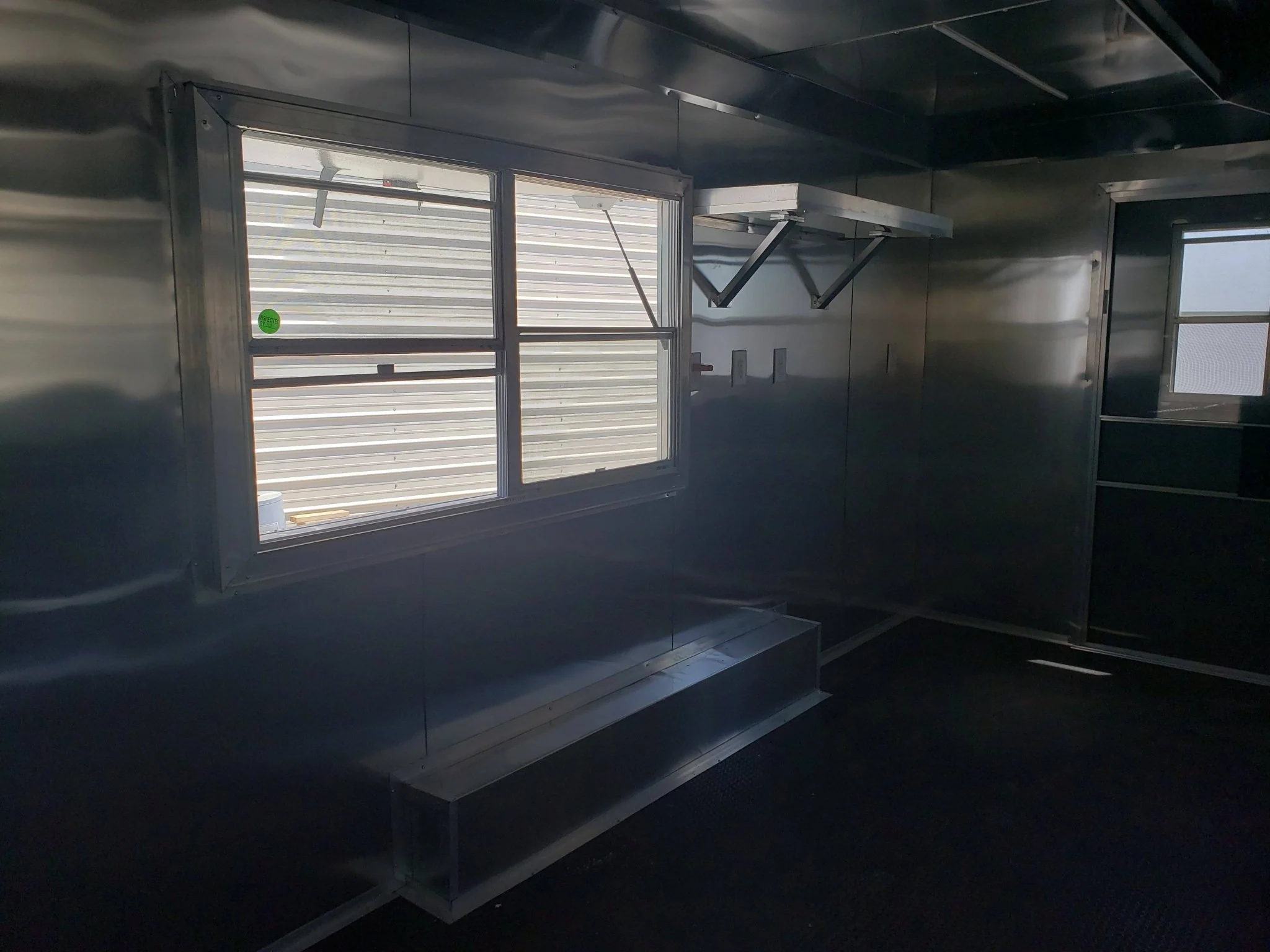Med Charcoal Grey 8.5' x 18' Food Concession Trailer With Appliances