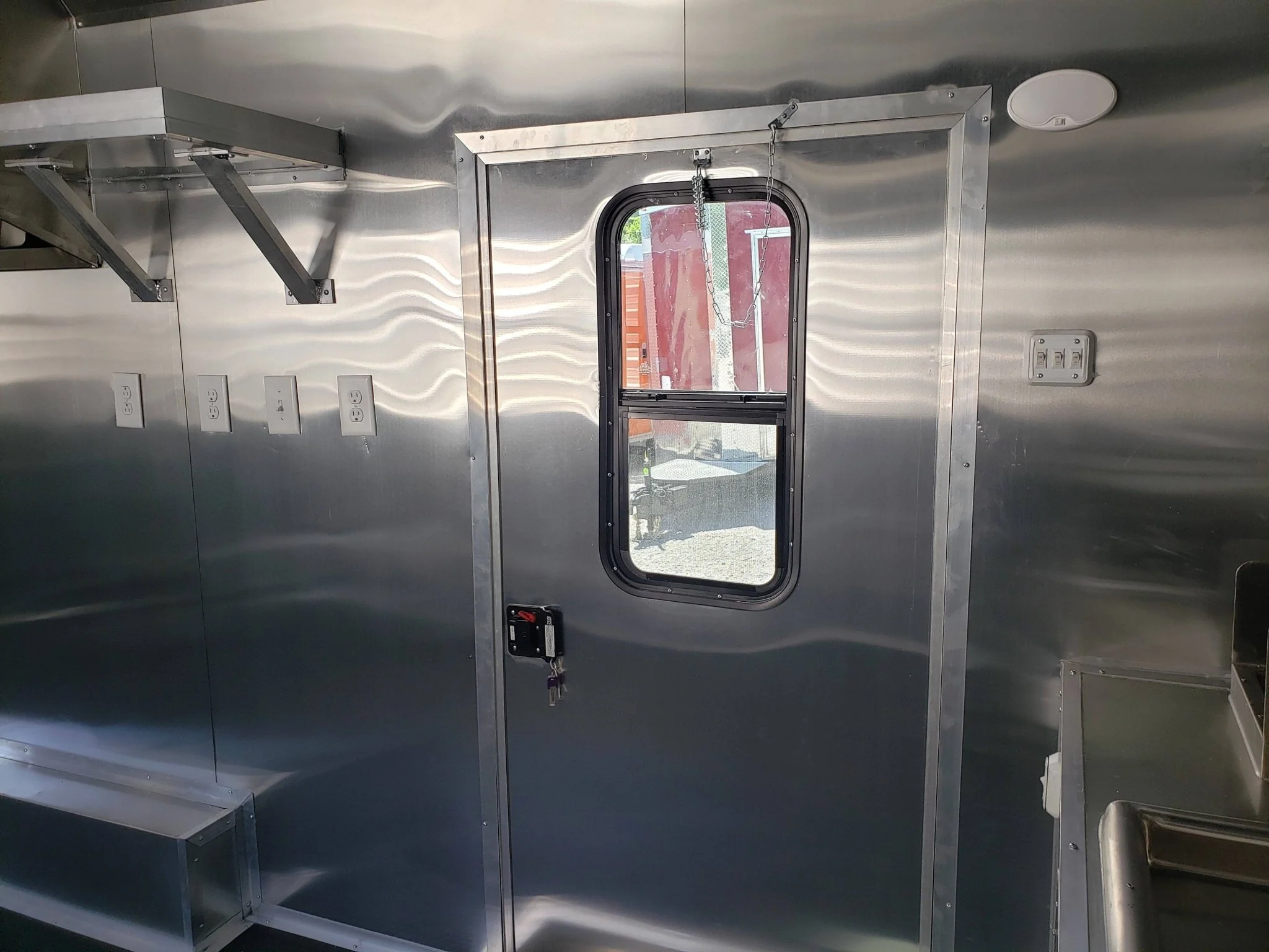 Med Charcoal Grey 8.5' x 18' Food Concession Trailer With Appliances