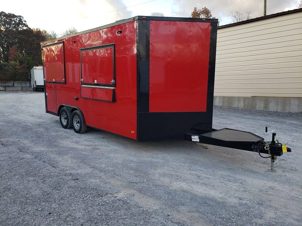 1473-red-8.5x17-catering-event-concession-food-trailer-1.jpg Red 8.5x17' Catering Event Concession Food Trailer