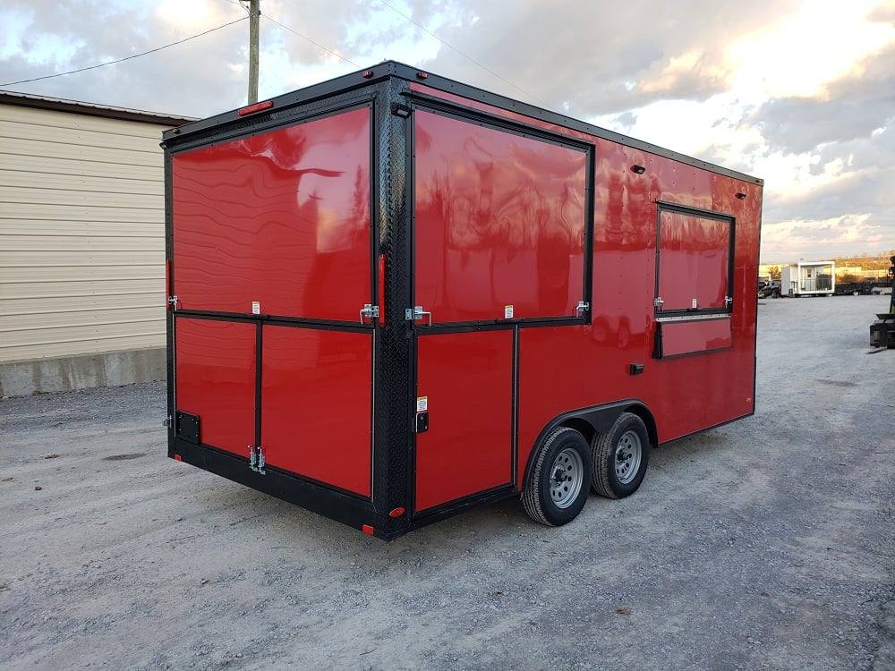 1473-red-8.5x17-catering-event-concession-food-trailer-6.jpg Red 8.5x17' Catering Event Concession Food Trailer
