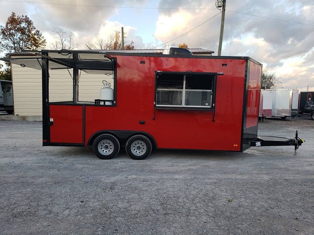 1473-red-8.5x17-catering-event-concession-food-trailer-7.jpg Red 8.5x17' Catering Event Concession Food Trailer