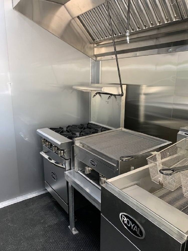 1474-red-8.5x24-food-catering-concession-food-trailer-with-appliances-11.jpg Red 8.5x24 Food Catering Concession Food Trailer with Appliances