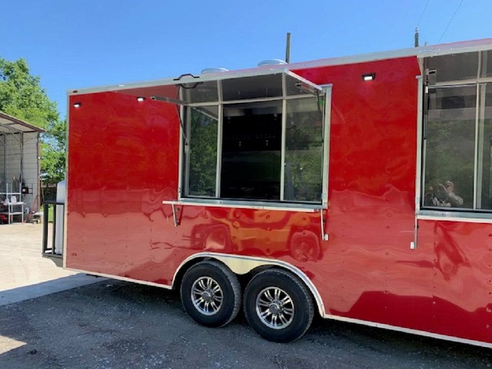 1474-red-8.5x24-food-catering-concession-food-trailer-with-appliances-18.jpg Red 8.5x24 Food Catering Concession Food Trailer with Appliances