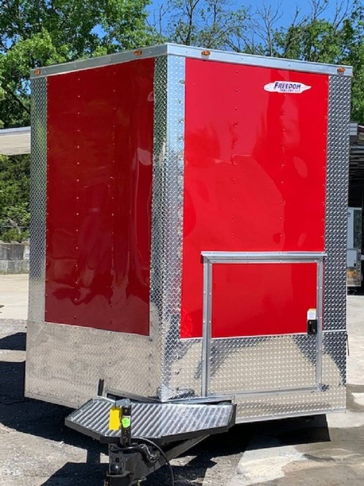 1474-red-8.5x24-food-catering-concession-food-trailer-with-appliances-3.jpg Red 8.5x24 Food Catering Concession Food Trailer with Appliances