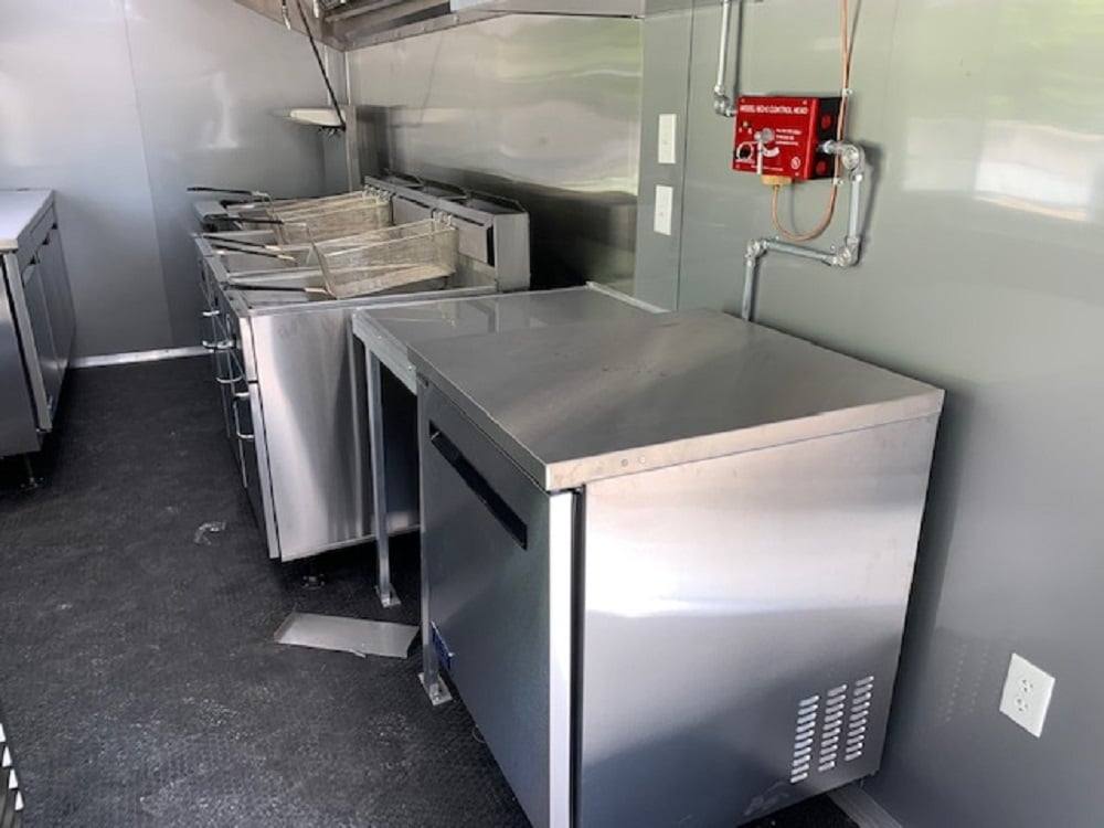 1474-red-8.5x24-food-catering-concession-food-trailer-with-appliances-4.jpg Red 8.5x24 Food Catering Concession Food Trailer with Appliances