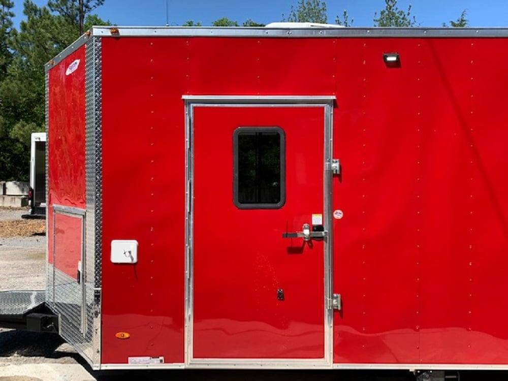 1474-red-8.5x24-food-catering-concession-food-trailer-with-appliances-6.jpg Red 8.5x24 Food Catering Concession Food Trailer with Appliances