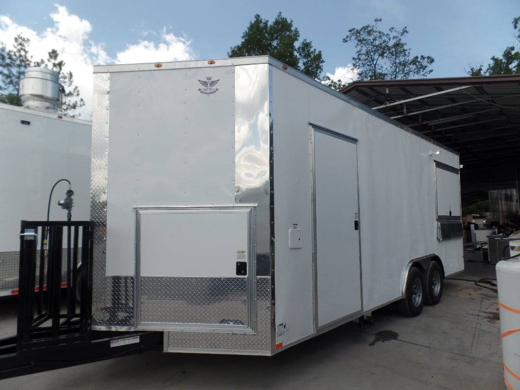 1476-white-8.5-x-20-enclosed-concession-food-trailer-10.jpg White 8.5' x 20' Enclosed Concession Food Trailer