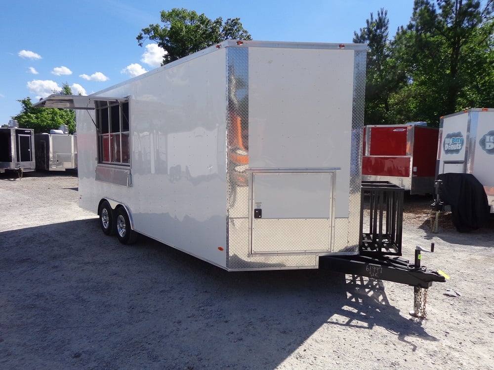 1477-white-8.5-x-20-event-catering-concession-food-trailer-11.jpg White 8.5' x 20' Event Catering Concession Food Trailer