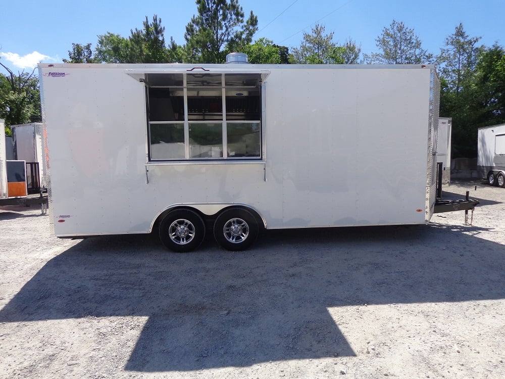1477-white-8.5-x-20-event-catering-concession-food-trailer-2.jpg White 8.5' x 20' Event Catering Concession Food Trailer
