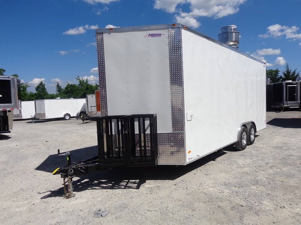 1477-white-8.5-x-20-event-catering-concession-food-trailer-8.jpg White 8.5' x 20' Event Catering Concession Food Trailer