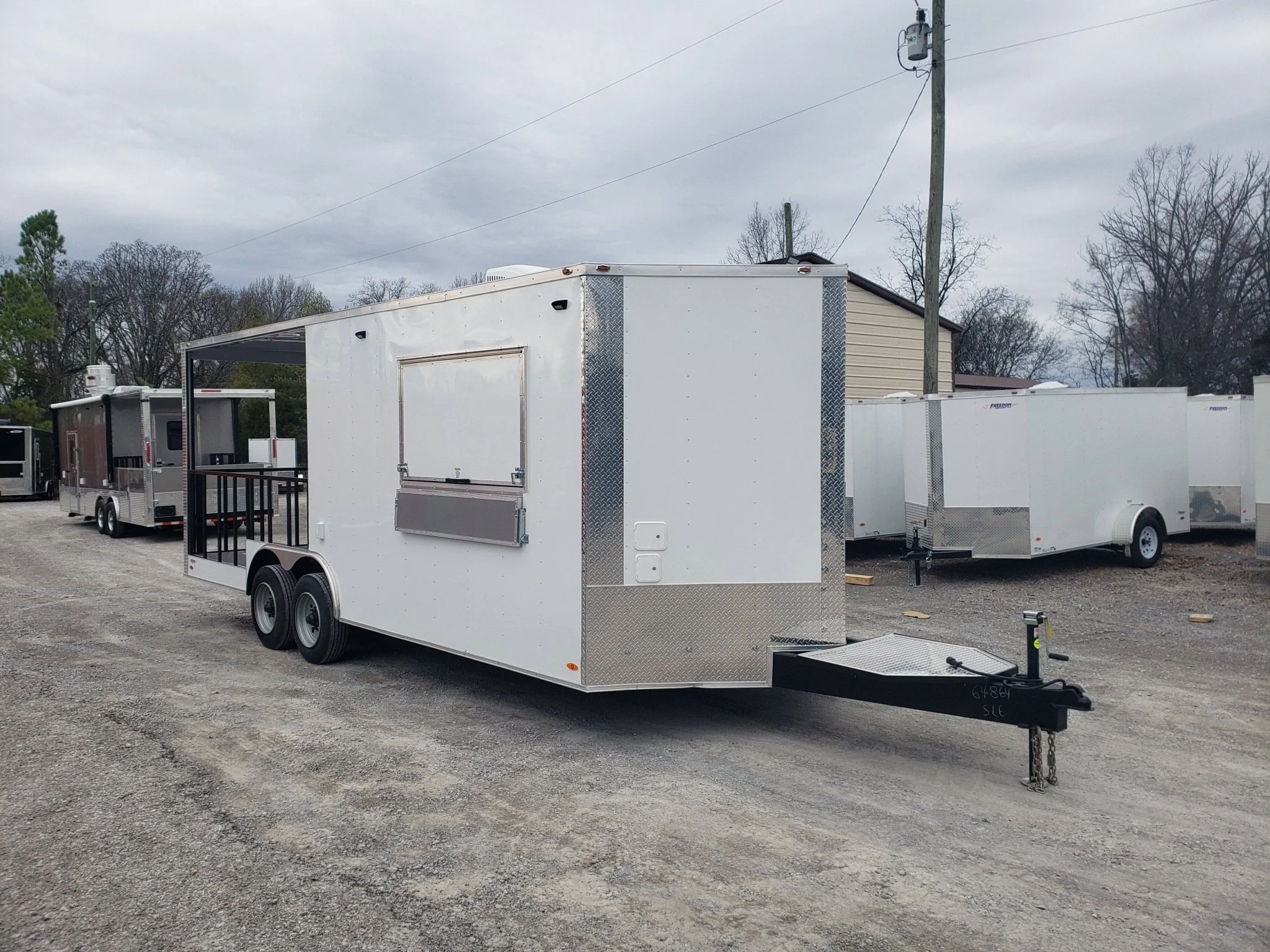 1478-white-8.5-x-22-bbq-porch-concession-food-trailer-14.webp White 8.5' x 22' BBQ Porch Concession Food Trailer