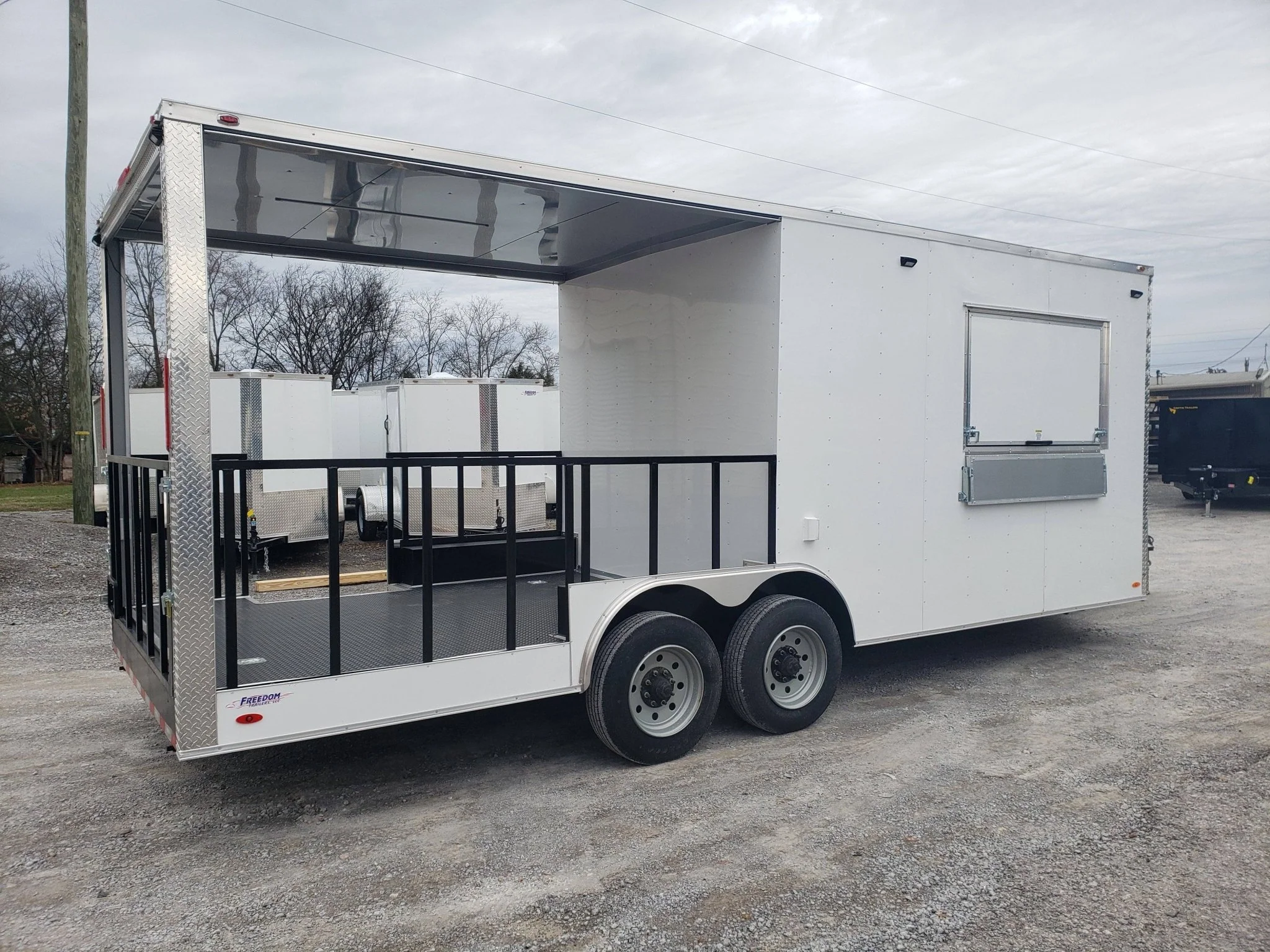 1478-white-8.5-x-22-bbq-porch-concession-food-trailer-19.webp White 8.5' x 22' BBQ Porch Concession Food Trailer
