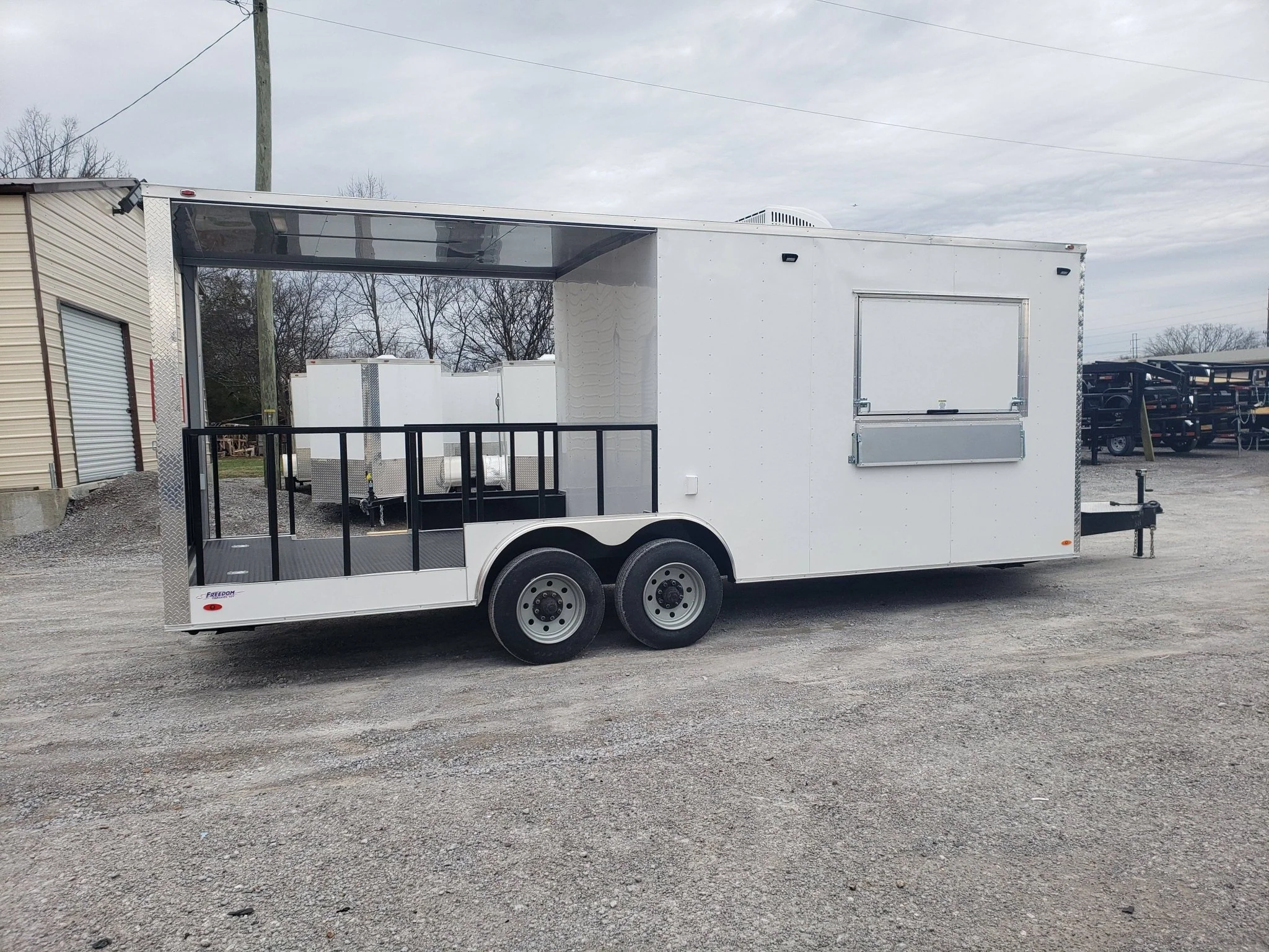 1478-white-8.5-x-22-bbq-porch-concession-food-trailer-22.webp White 8.5' x 22' BBQ Porch Concession Food Trailer