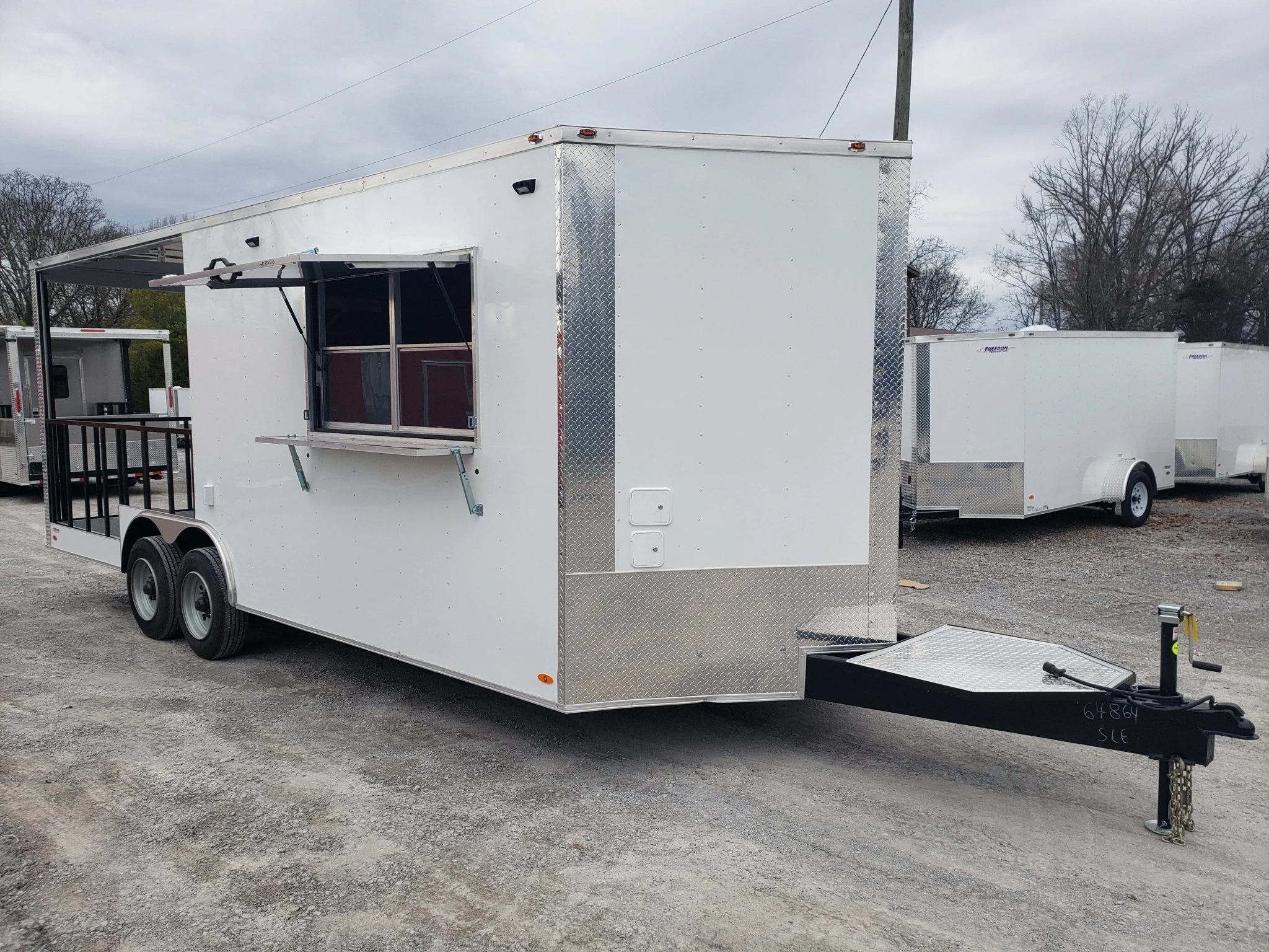 1478-white-8.5-x-22-bbq-porch-concession-food-trailer-24.webp White 8.5' x 22' BBQ Porch Concession Food Trailer