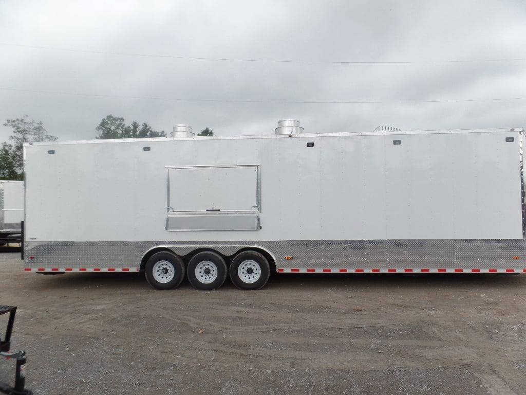 1481-white-8.5-x-32-commercial-food-concession-trailer-with-appliances-12.jpg White 8.5' x 32' Commercial Food Concession Trailer With Appliances