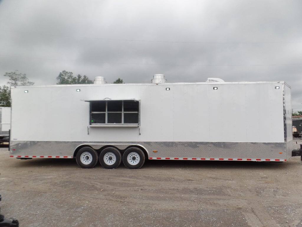 1481-white-8.5-x-32-commercial-food-concession-trailer-with-appliances-27.jpg White 8.5' x 32' Commercial Food Concession Trailer With Appliances