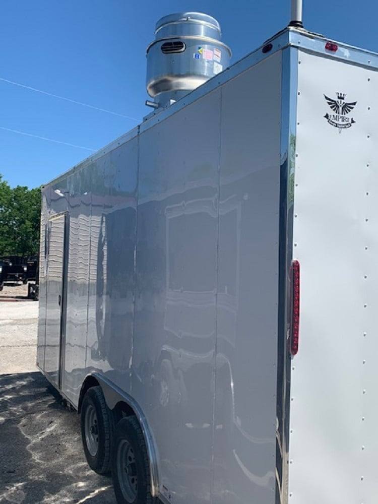 1483-white-8.5x16-custom-concession-food-catering-trailer-8.jpg White 8.5x16 Custom Concession Food Catering Trailer