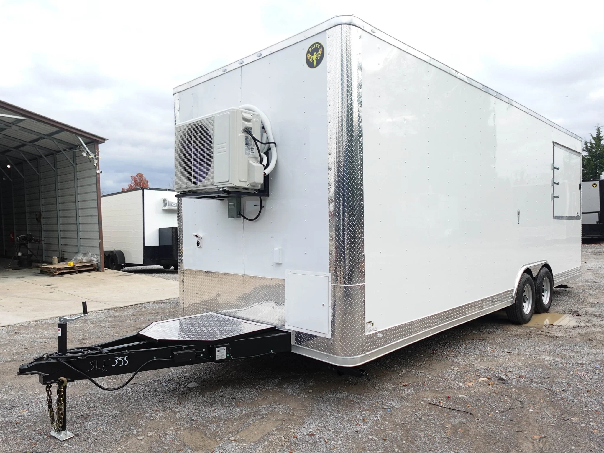 1485-white-flat-nose-enclosed-trailer-8.5-x-24-with-2-5-200lbs-5.webp White Flat Nose Enclosed Trailer 8.5' X 24' with (2) 5,200lbs
