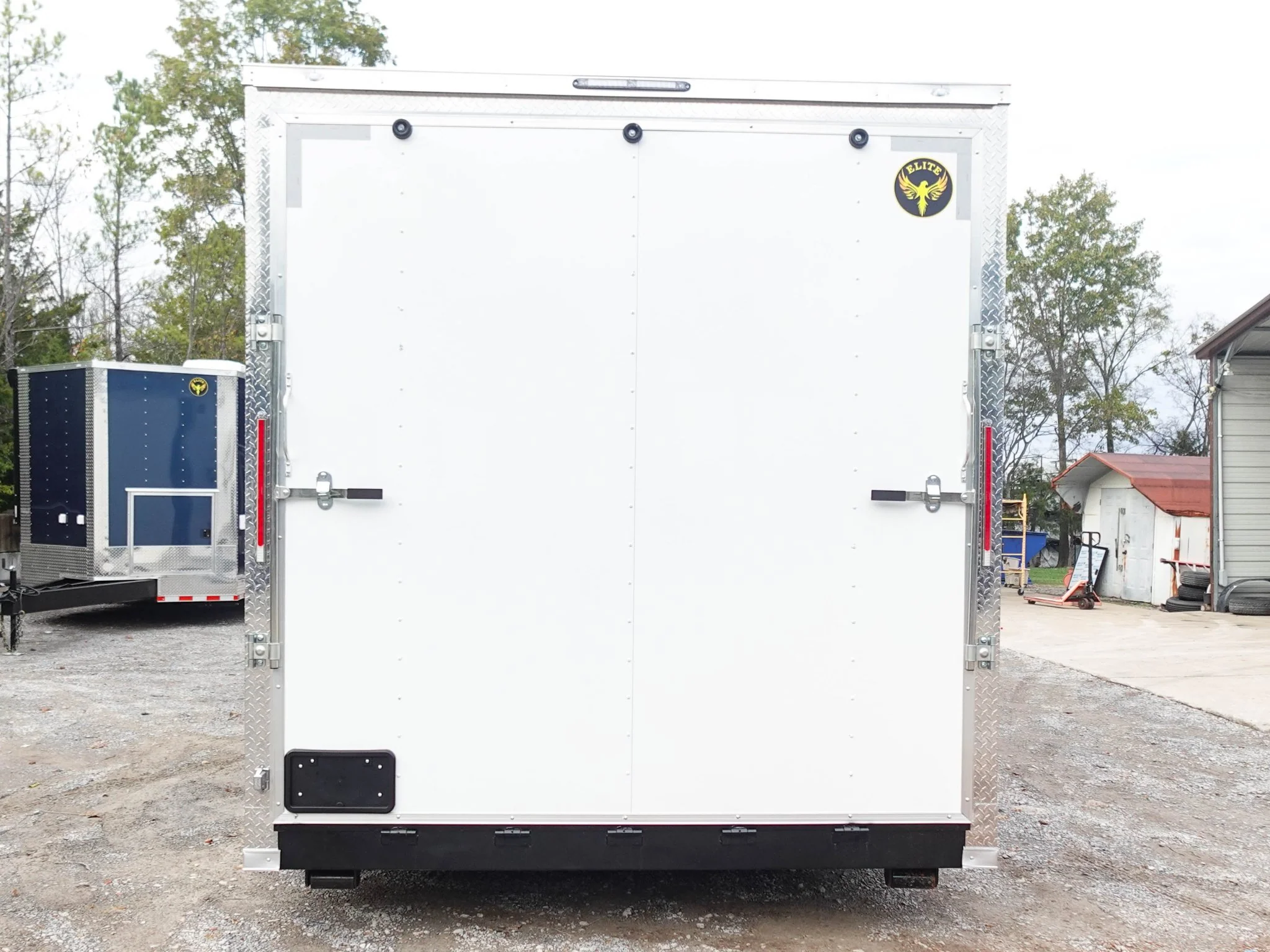 1485-white-flat-nose-enclosed-trailer-8.5-x-24-with-2-5-200lbs-6.webp White Flat Nose Enclosed Trailer 8.5' X 24' with (2) 5,200lbs