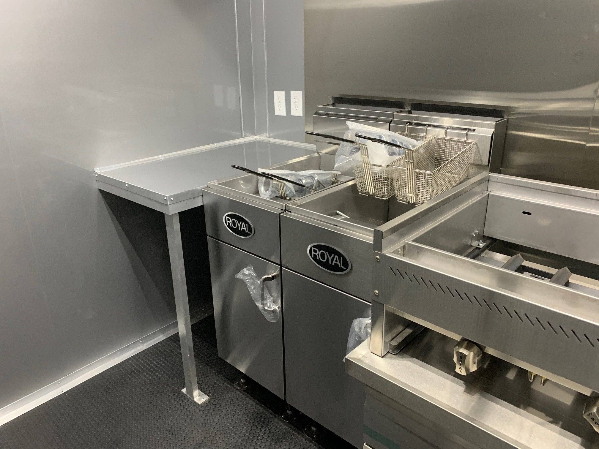 Yellow 8.5 X 20 Vending Concession Food Trailer With Appliances