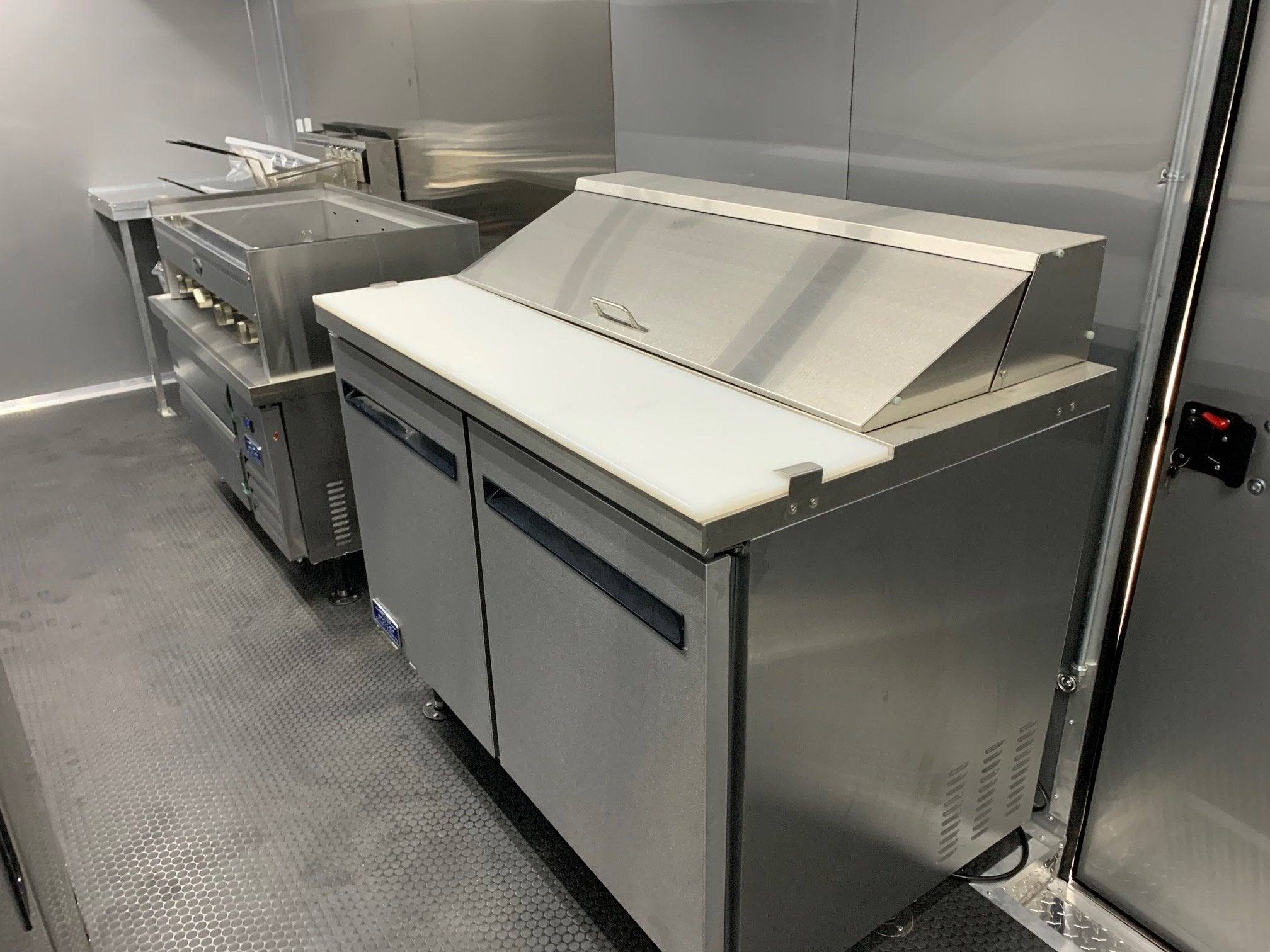 Yellow 8.5 X 20 Vending Concession Food Trailer With Appliances